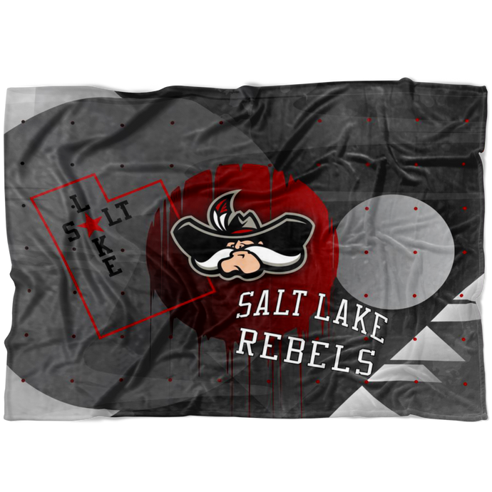 Salt Lake Rebels Abstract Sherpa Blanket