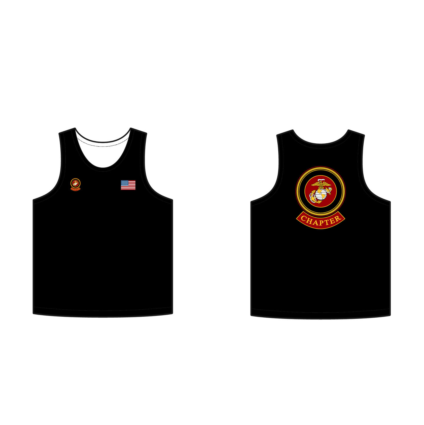 Adult Marine Riders Supporters Blackout Tank