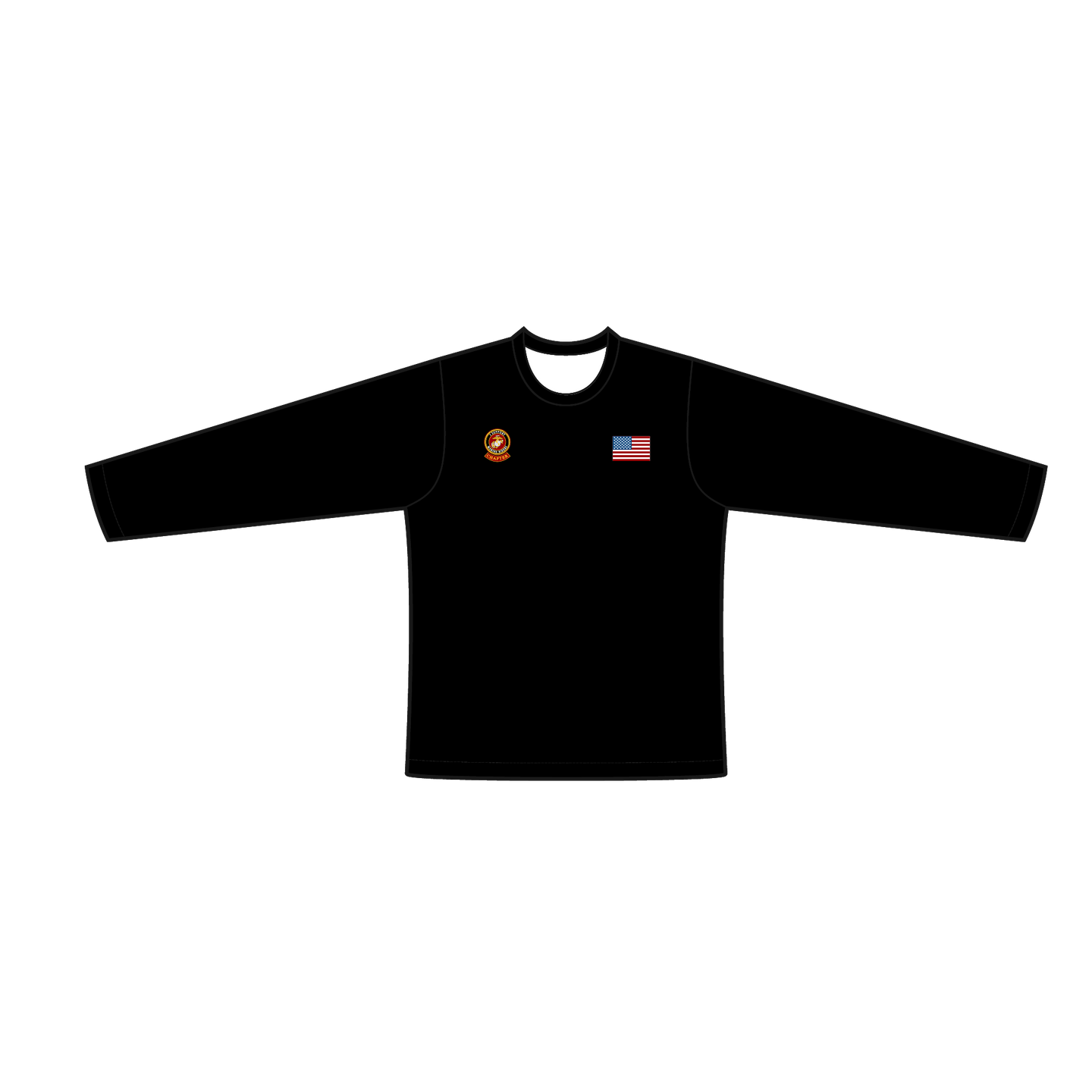 Adult Marine Riders Supporters Long-sleeved T-Shirt
