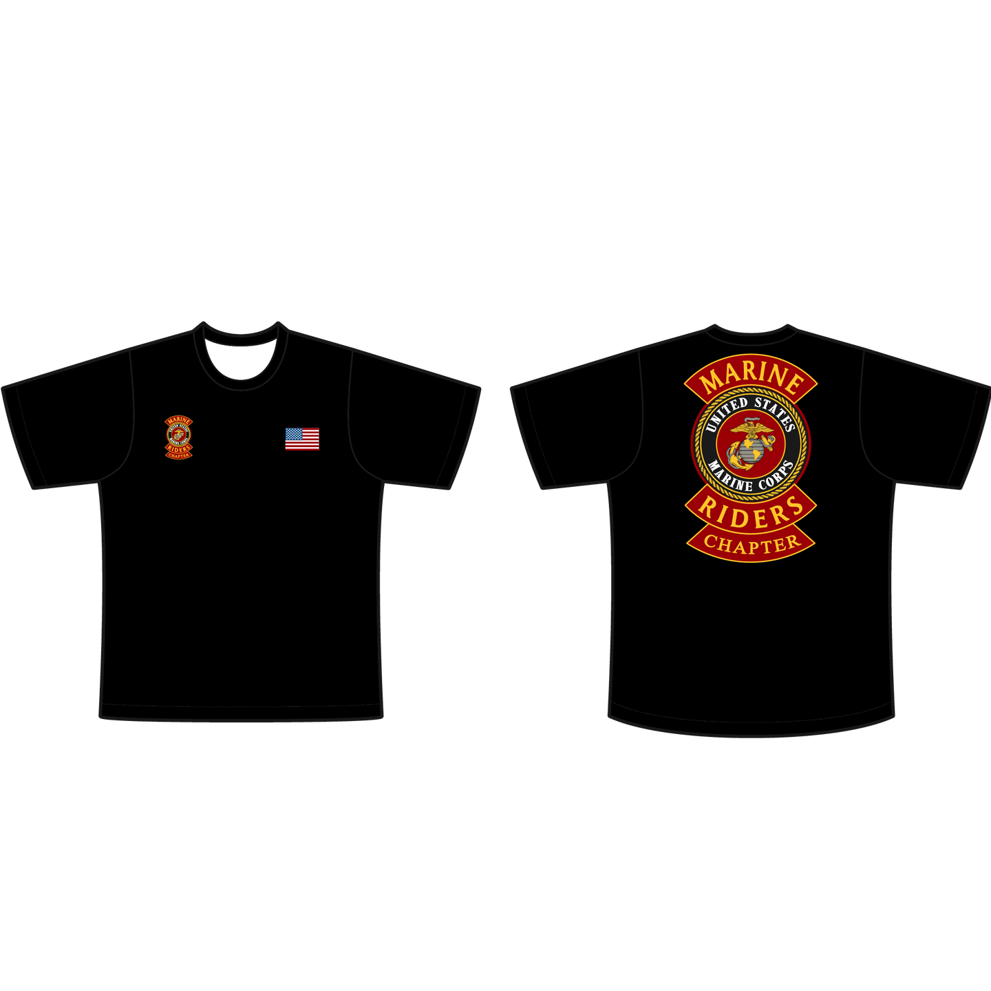 Adult Marine Riders Crew Neck T-Shirt