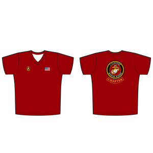 Adult Marine Riders Supporters V-neck T-Shirt