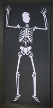 Load image into Gallery viewer, Youth Skeleton Costume Sacks with Functional &quot;See Out&quot; Front Head