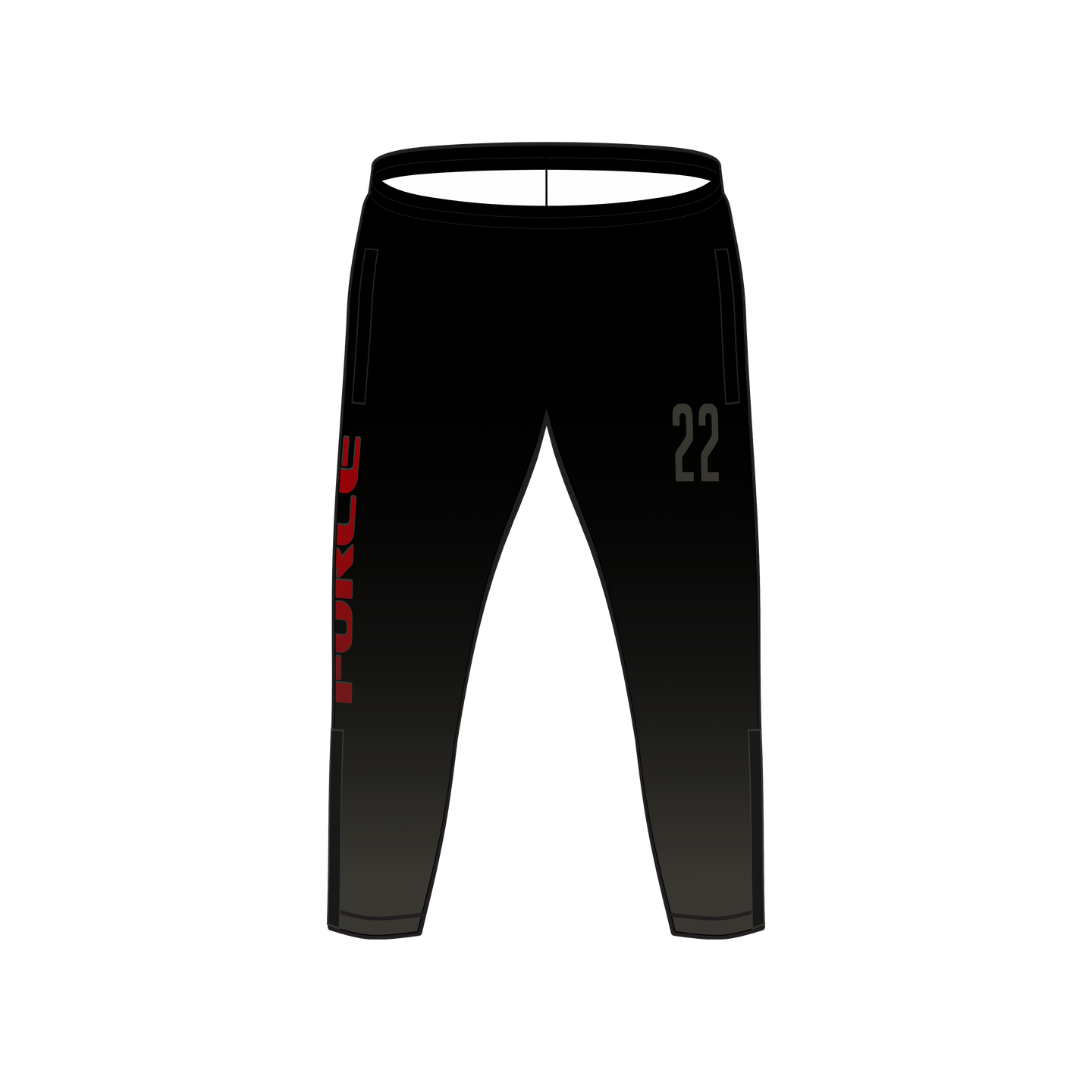Youth Utah Force Fitted Sweatpant w/ Ankle Zip and Personalization