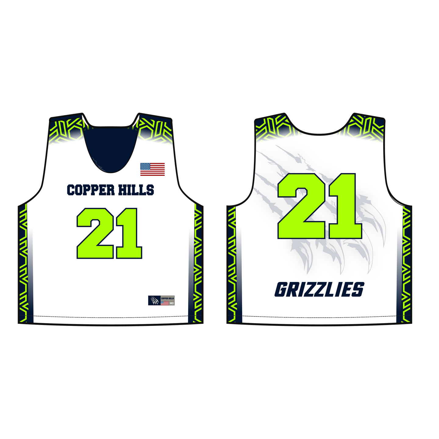 Youth Copper Hills LAX Reversible Practice Pinnie