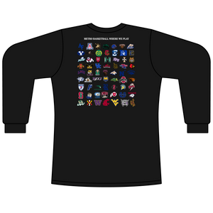 Men's Black Salt Lake Metro Long Sleeve College Alumni Performance Shirt