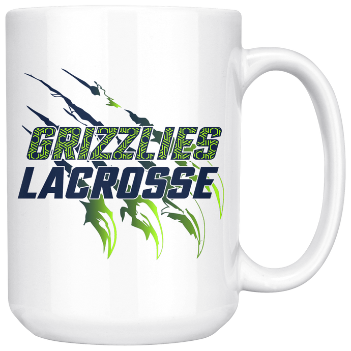 Grizzlies Lacrosse Claw 15oz. Mug