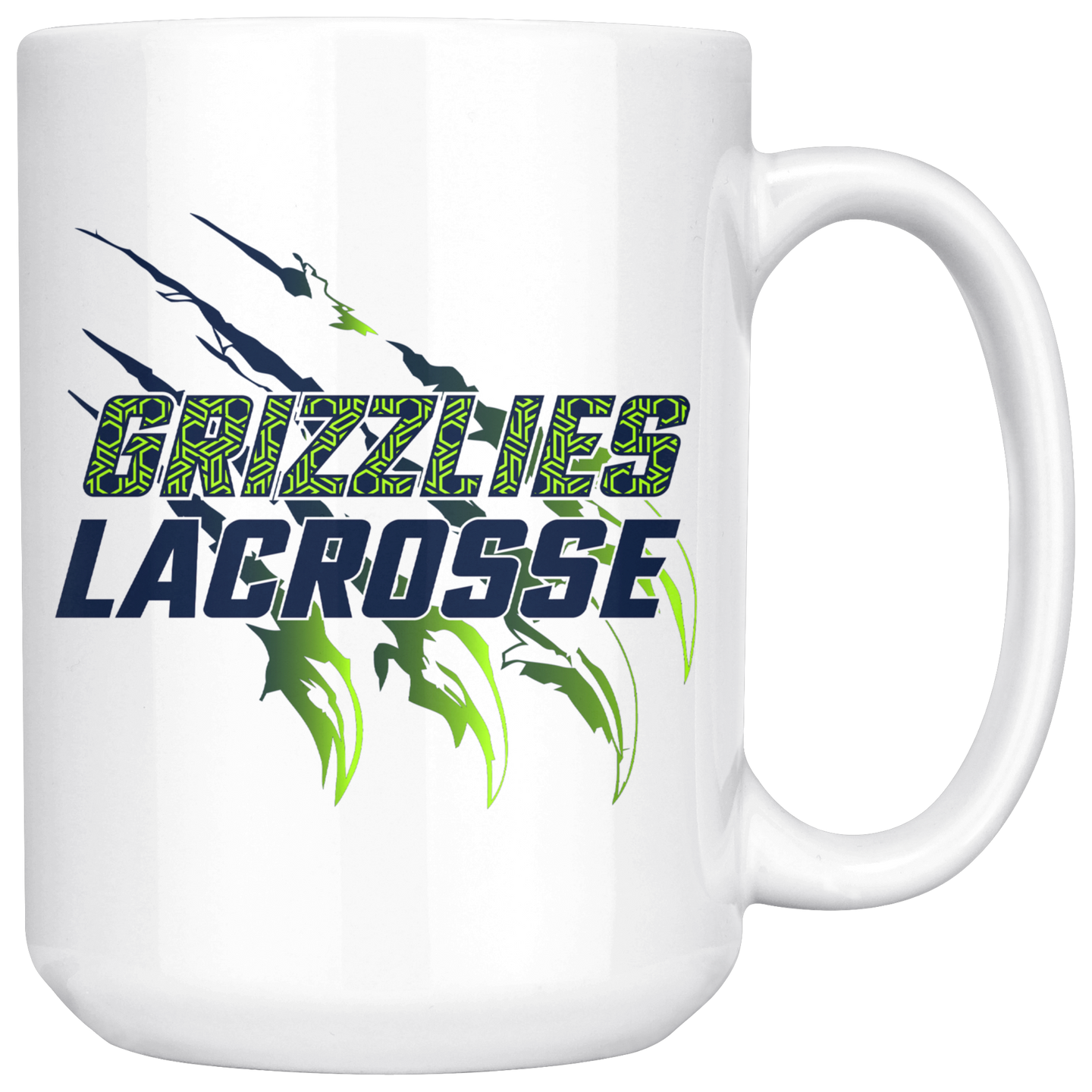 Grizzlies Lacrosse Claw 15oz. Mug