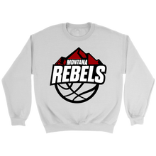 Load image into Gallery viewer, Adult Montana Rebels Sweatshirt (White on Black Logo)