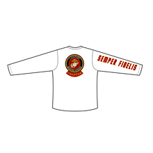 Load image into Gallery viewer, Adult Marine Riders Supporter White Long Sleeve T-Shirt