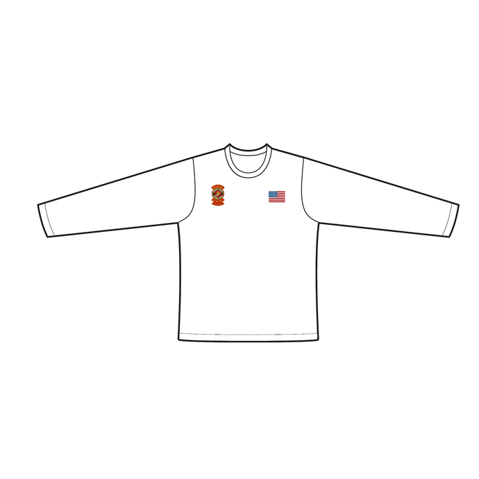 Adult Marine Riders White Long Sleeve T-Shirt