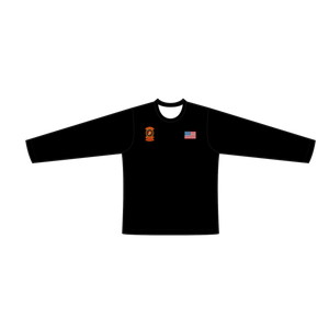 Adult Marine Riders Black Long Sleeve T-Shirt (Wasatch Black Out)