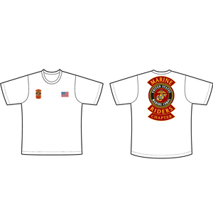 Adult Marine Riders White T-Shirt
