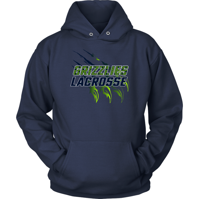 Adult Copper Hills Grizzlies Lacrosse Personalized Hoodie - ANDERSON 42