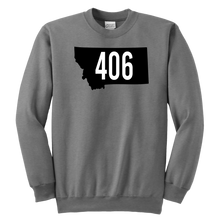 Load image into Gallery viewer, Youth Montana Rebels 406 Sweatshirt