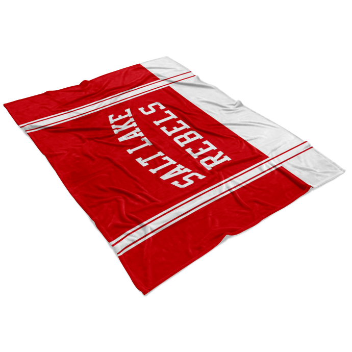 Classic Red Salt Lake Rebels Sherpa Blanket