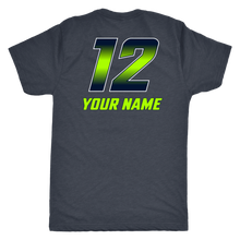 Load image into Gallery viewer, Men&#39;s Triblend Copper Hills Grizzlies Lacrosse Personalized T-Shirt