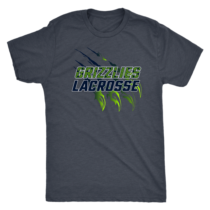 Men's Triblend Copper Hills Grizzlies Lacrosse T-Shirt