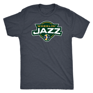 Men's Wheelin' Jazz Triblend Wheelin' T-Shirt