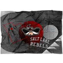 Load image into Gallery viewer, Salt Lake Rebels Abstract Sherpa Blanket