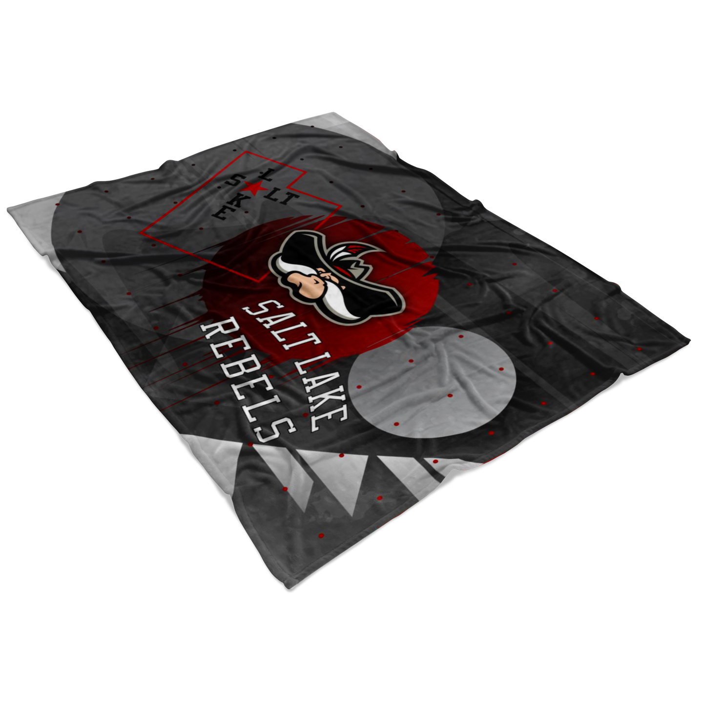 Salt Lake Rebels Abstract Sherpa Blanket
