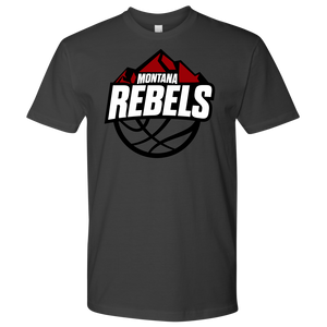 Men's Montana Rebels (White on Black Logo) T-Shirt