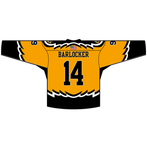 Cluster Pucks V-Neck Away Goalie Hockey Jersey
