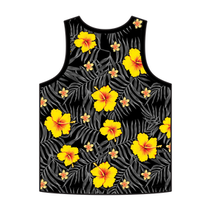 The Compound Floral Yellow Custom Men's Tank