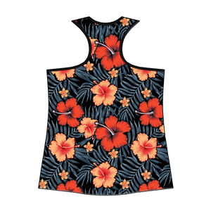 The Compound Floral Orange Custom Women's Tank