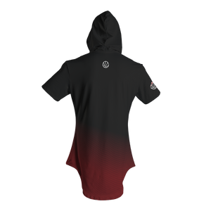 Men's Montana Rebels Short Sleeve Hooded Shirt with Hip Hop Hem and Kango Pouch Pocket