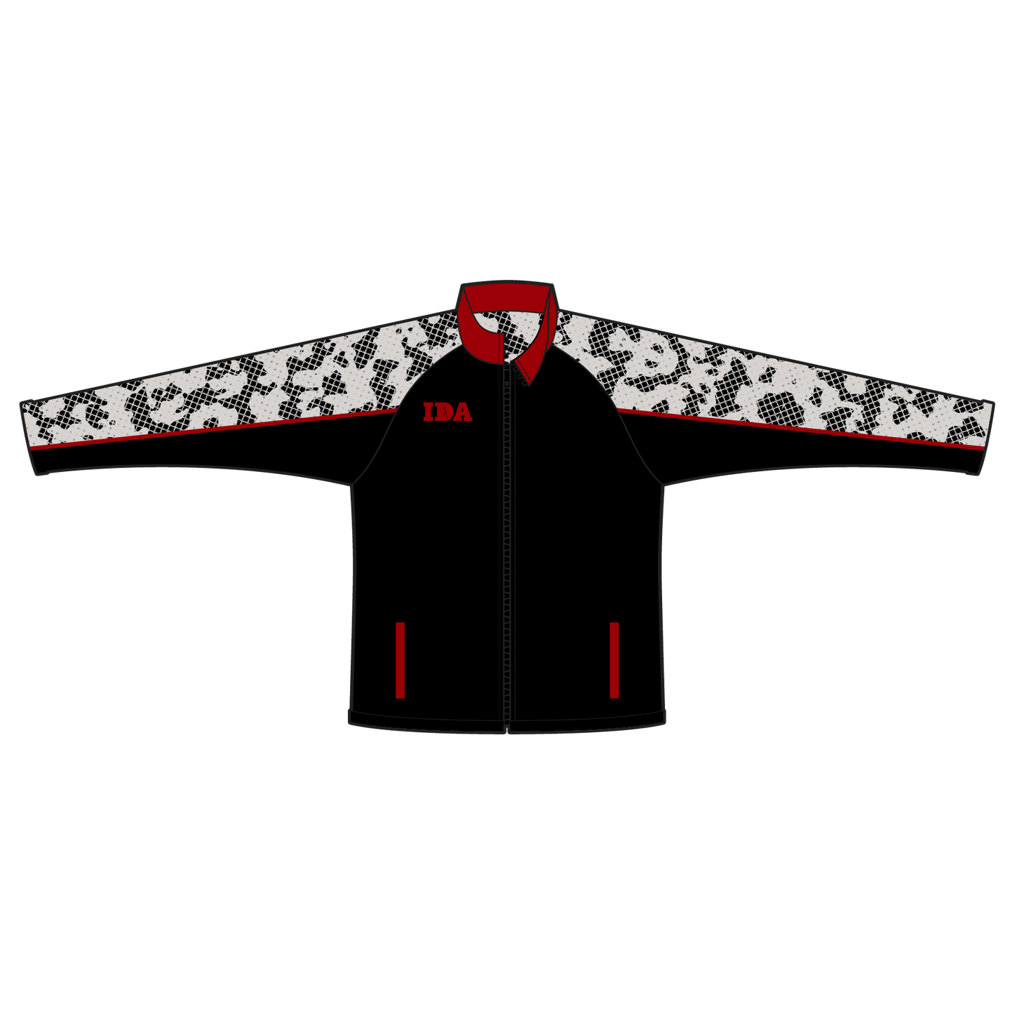 Boy's Inspire Dance Academy Boxed Camo Red Full-Zip Jacket
