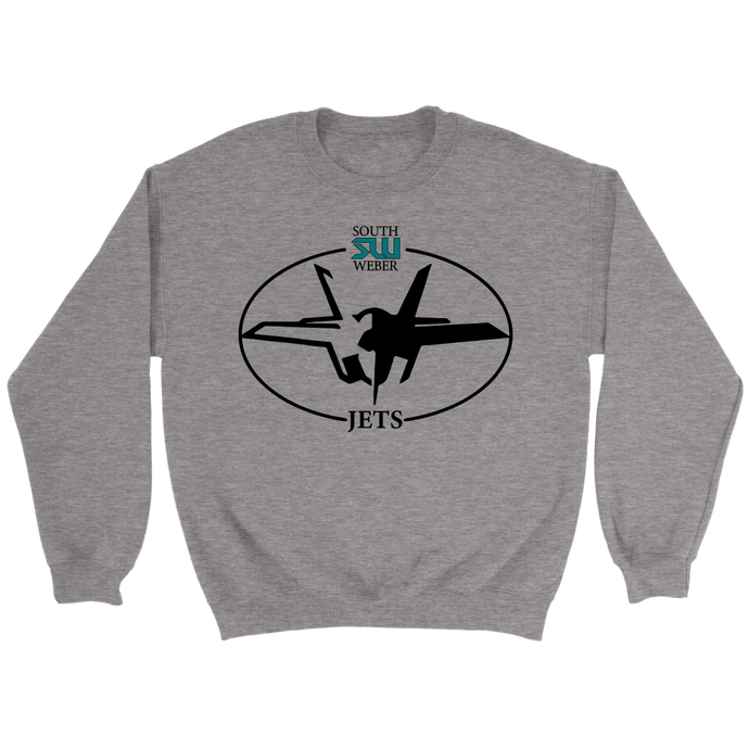 Adult South Weber Jets Grey Sweatshirt