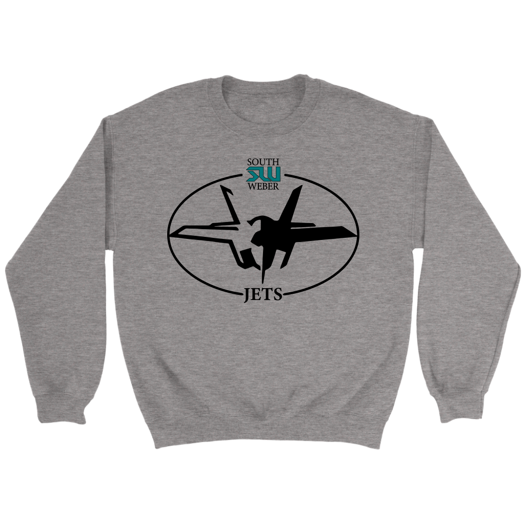 Adult South Weber Jets Grey Sweatshirt
