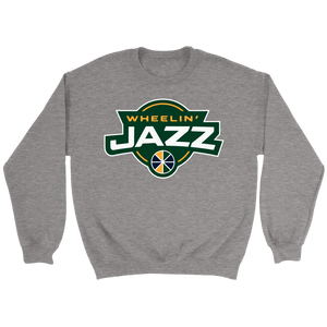 Adult Wheelin' Jazz Wheelin' Sweatshirt