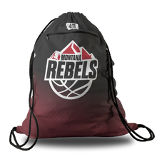 Load image into Gallery viewer, Montana Rebels Oversized Premium Cinch Bag with Zip Pocket and Personalization