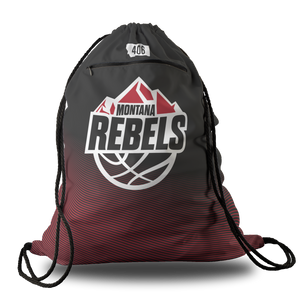 Montana Rebels Oversized Premium Cinch Bag with Zip Pocket and Personalization