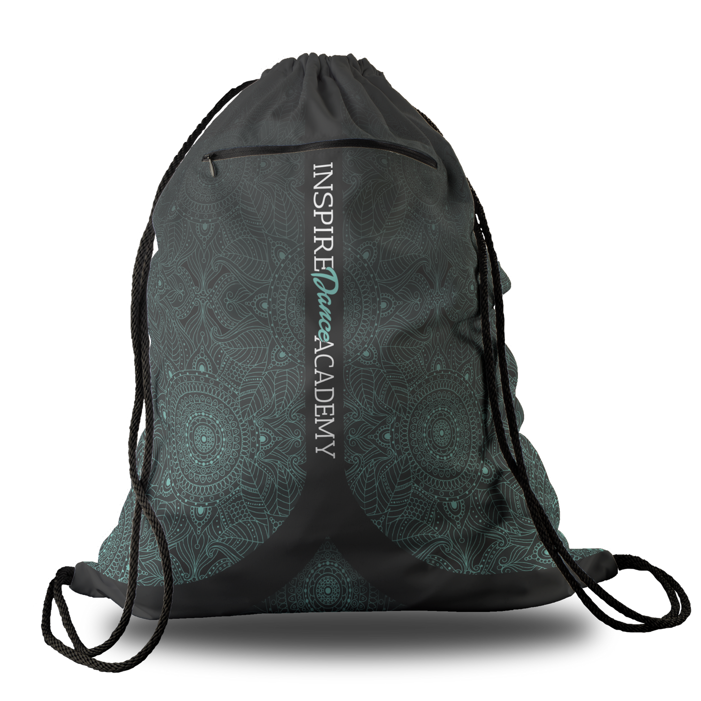IDA Oversized Premium Cinch Bag with Zip Pocket and Personalization