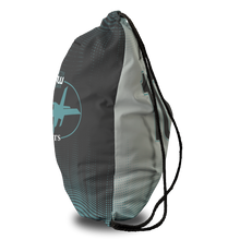 Load image into Gallery viewer, Jets Oversized Premium Cinch Bag with Zip Pocket and Personalization