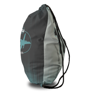 Jets Oversized Premium Cinch Bag with Zip Pocket and Personalization