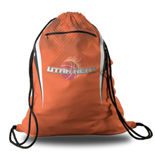 Load image into Gallery viewer, Utah Heat Oversized Premium Cinch Bag with Zip Pocket and Personalization