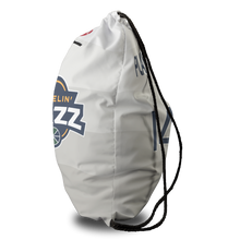 Load image into Gallery viewer, Wheelin&#39; Jazz Oversized Premium Cinch Bag with Zip Pocket and Personalization