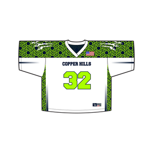 Youth Official Copper Hills Grizzlies Lacrosse Reversible Game Uniform Bundle