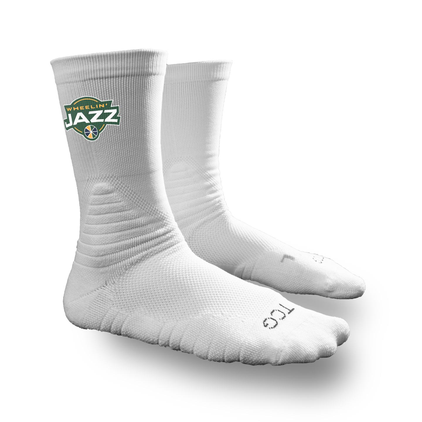 Wheeling Jazz Green Premium Athletic Socks