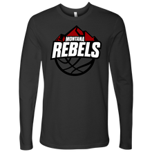Load image into Gallery viewer, Adult Montana Rebels (White on Black Logo) Long Sleeve Shirt