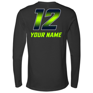 Adult Copper Hills Grizzlies Lacrosse Personalized Long Sleeve Shirt