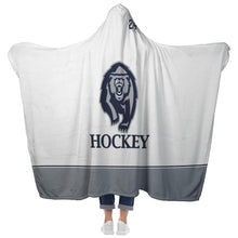 Load image into Gallery viewer, Copper Hills Hockey Away Premium Hooded Sherpa Blanket