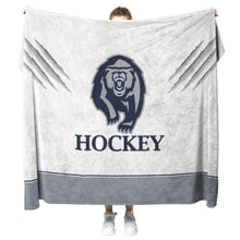 Load image into Gallery viewer, Copper Hills Hockey Walking Grizzly Sherpa Blanket