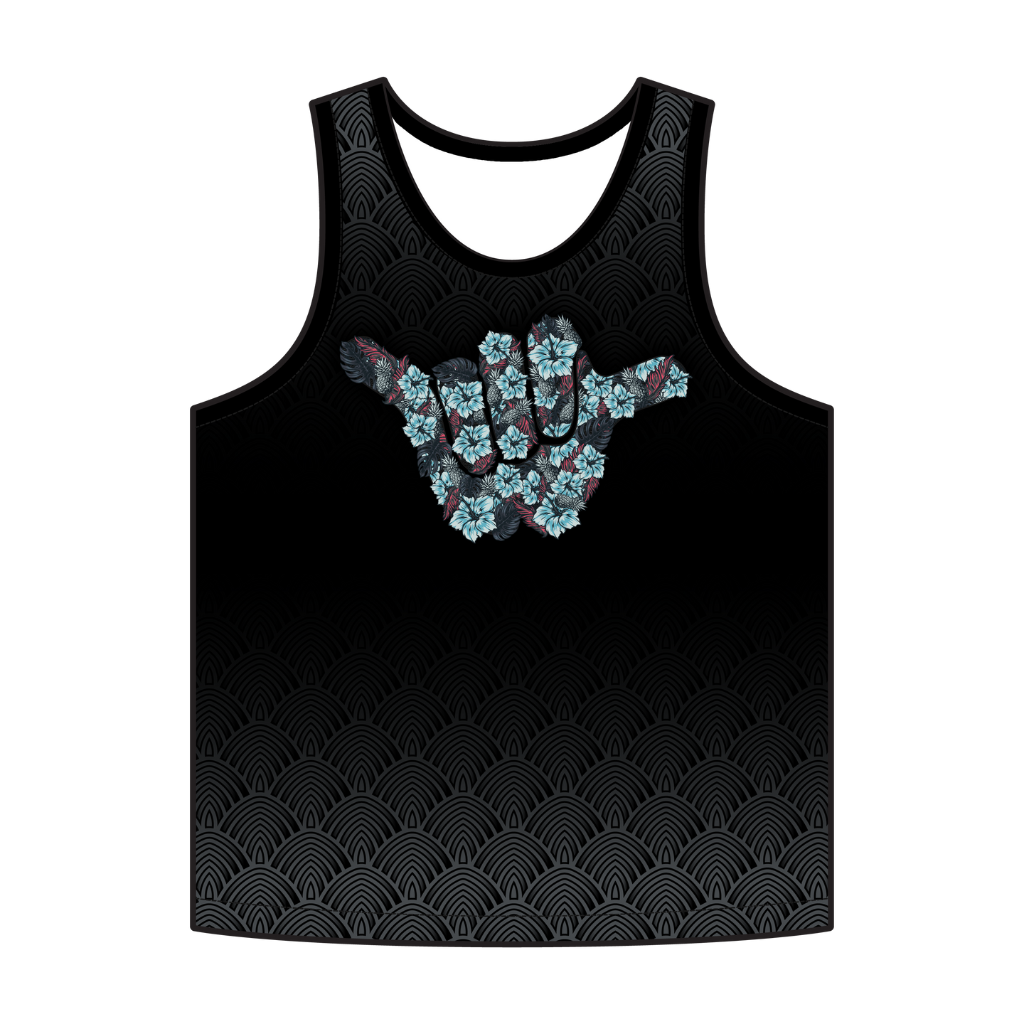 The Compound Shaka-CHARCOAL Custom Men's Tank