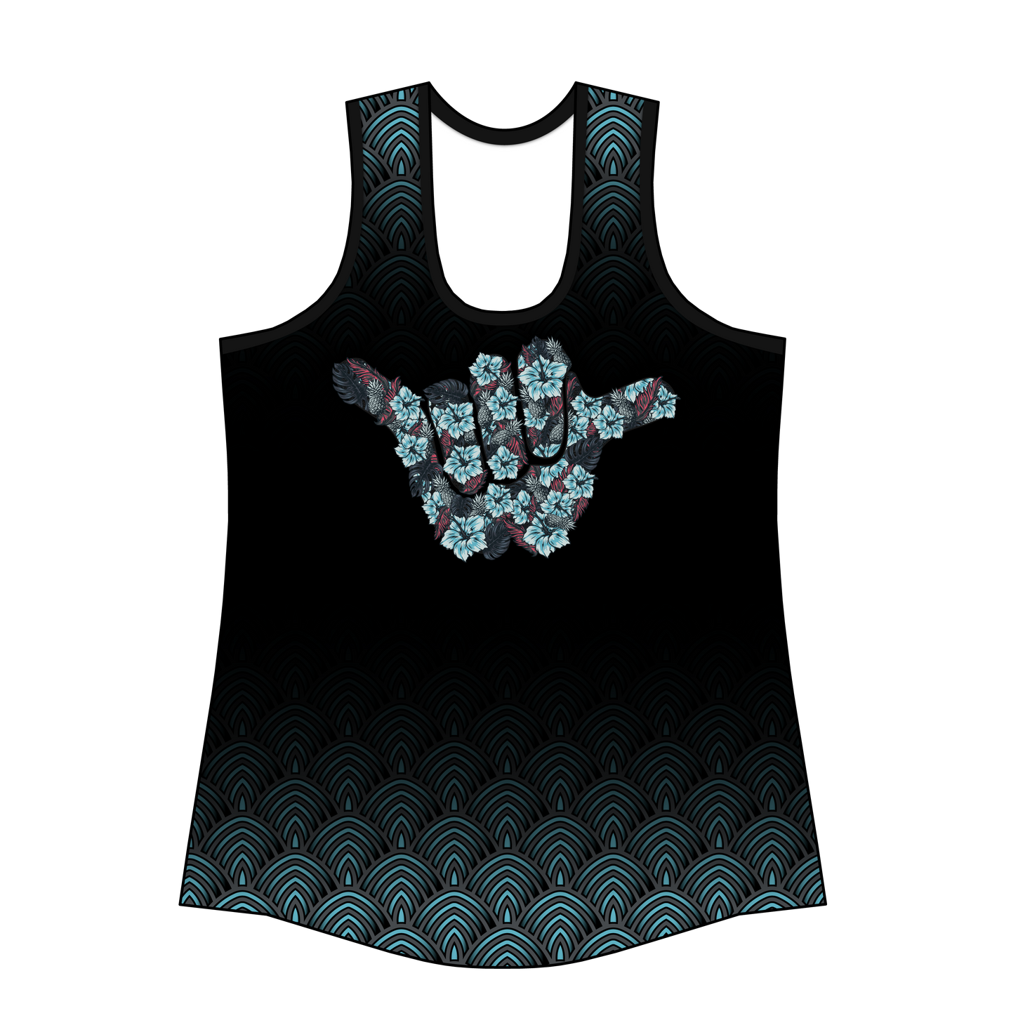 The Compound Shaka-BLUE Custom Women's Tank
