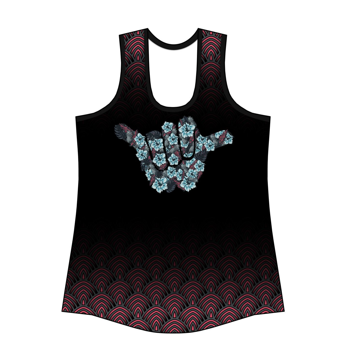 The Compound Shaka-RED Custom Women's Tank