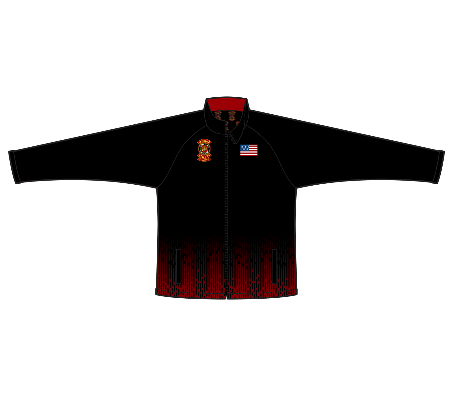 Adult Full Zip Marine Riders Warmup Jacket